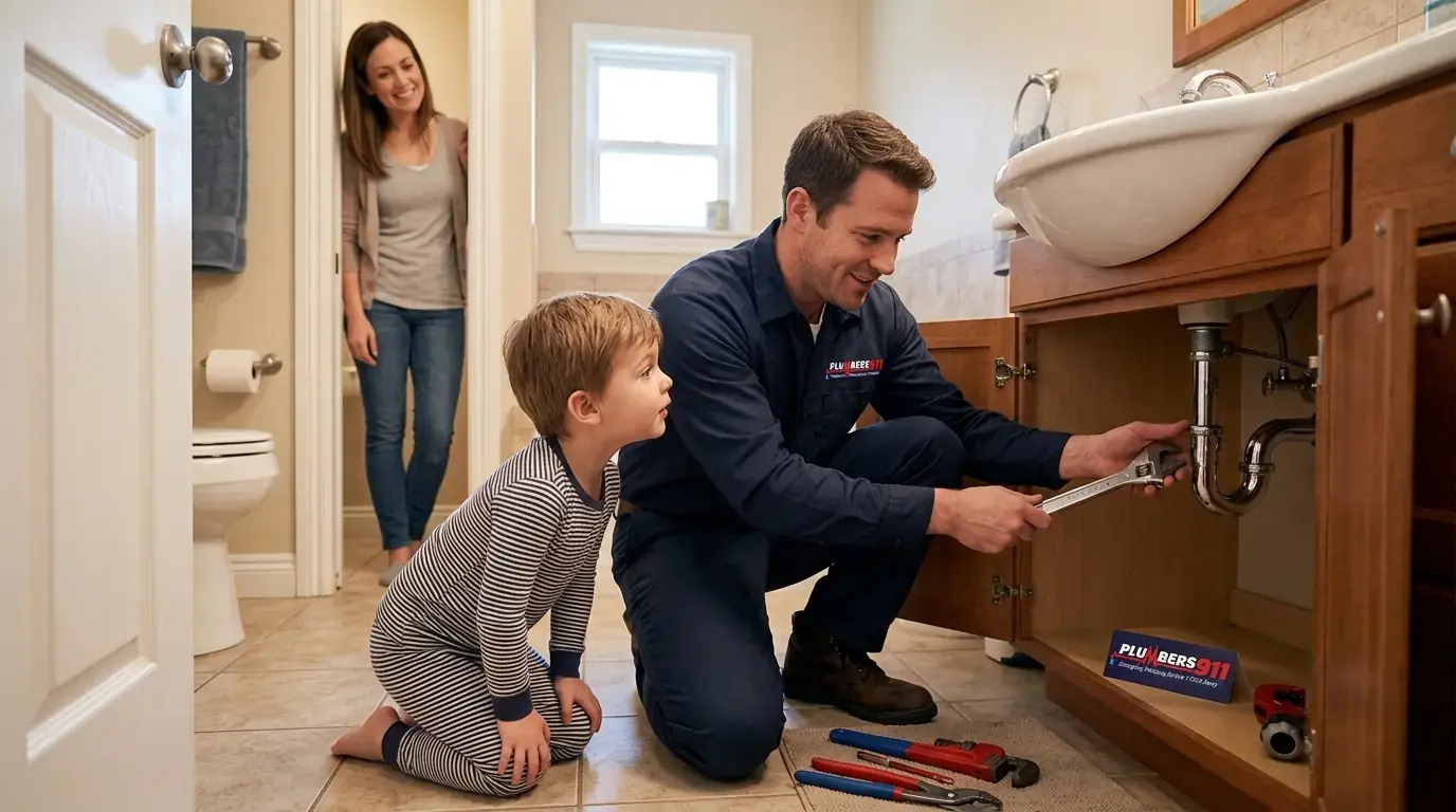 Licensed plumber at work in Wheaton, IL
